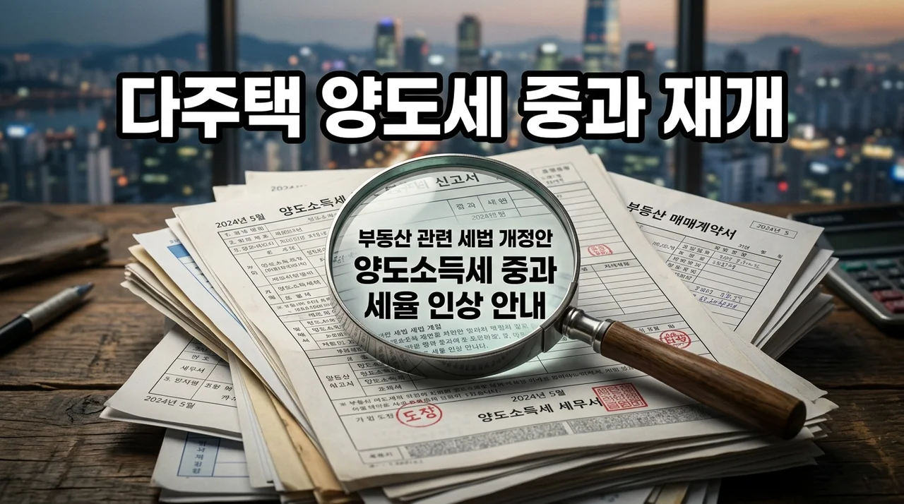 다주택 양도세 중과 재개: 투자자 및 부동산 시장 영향 심층 분석