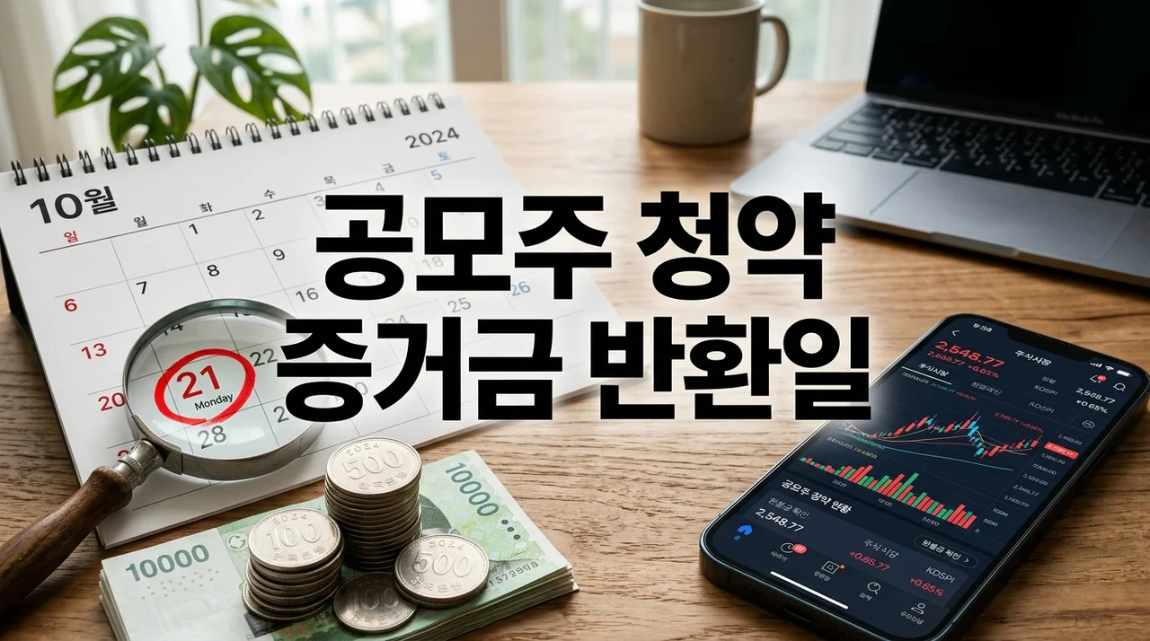 공모주 청약 증거금 반환일: 똑똑한 재투자 전략을 위한 완벽 가이드