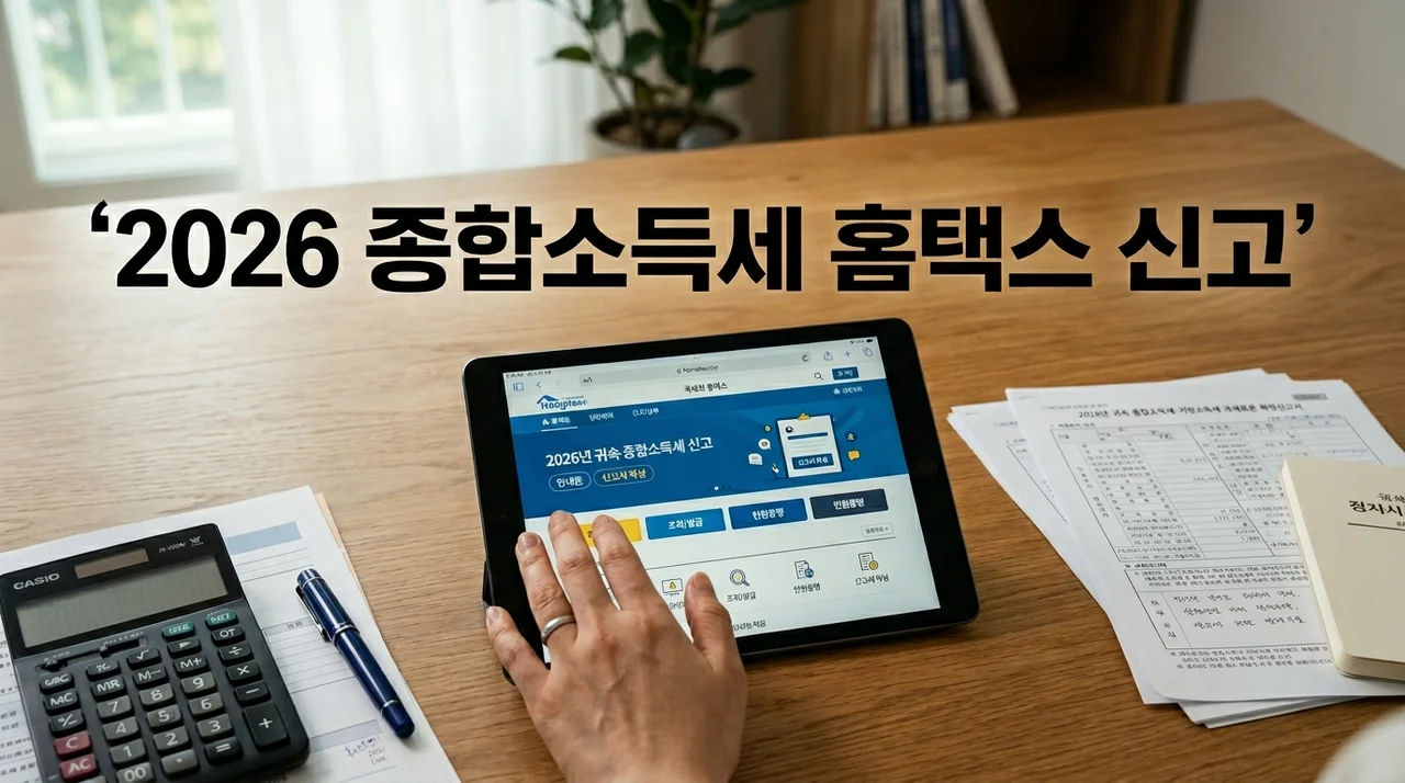 2026년 종합소득세 홈택스 신고: 기간, 대상, 절세 팁 완벽 가이드