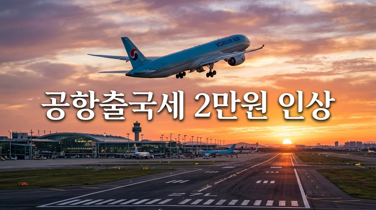 2027년 공항출국세 2만원 인상 총정리: 27년 만의 변화와 영향