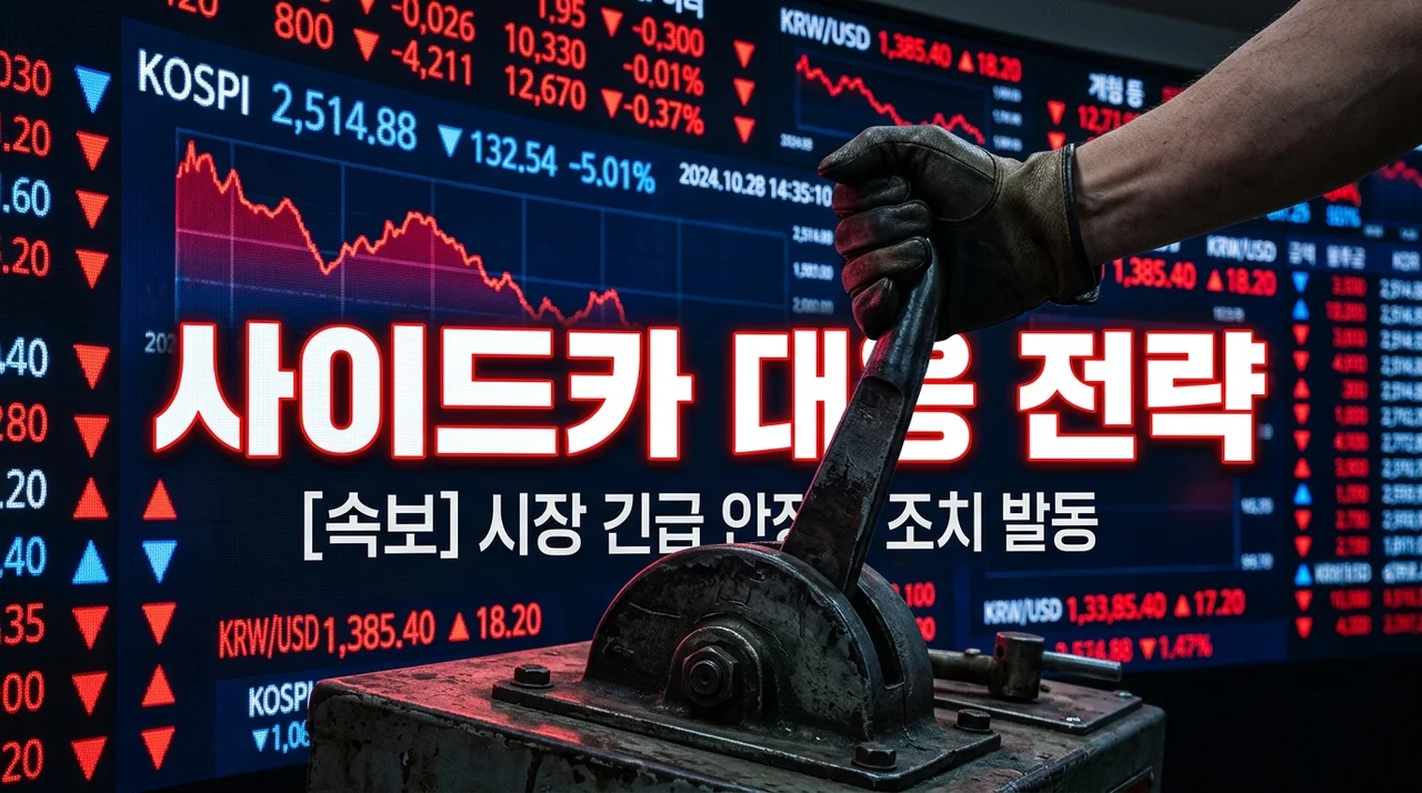 주식 시장 사이드카 발동 시 개인 투자자 대응 전략 및 생존 가이드