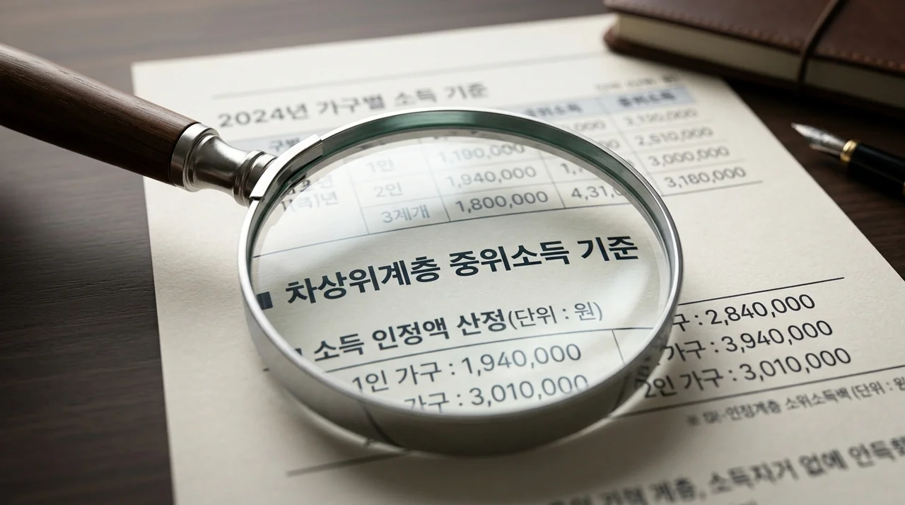 2026년 차상위계층 조건 및 기준 중위소득 파악하기