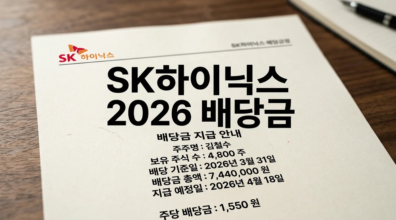 SK하이닉스 2026년 배당금 조회 및 지급일정 안내