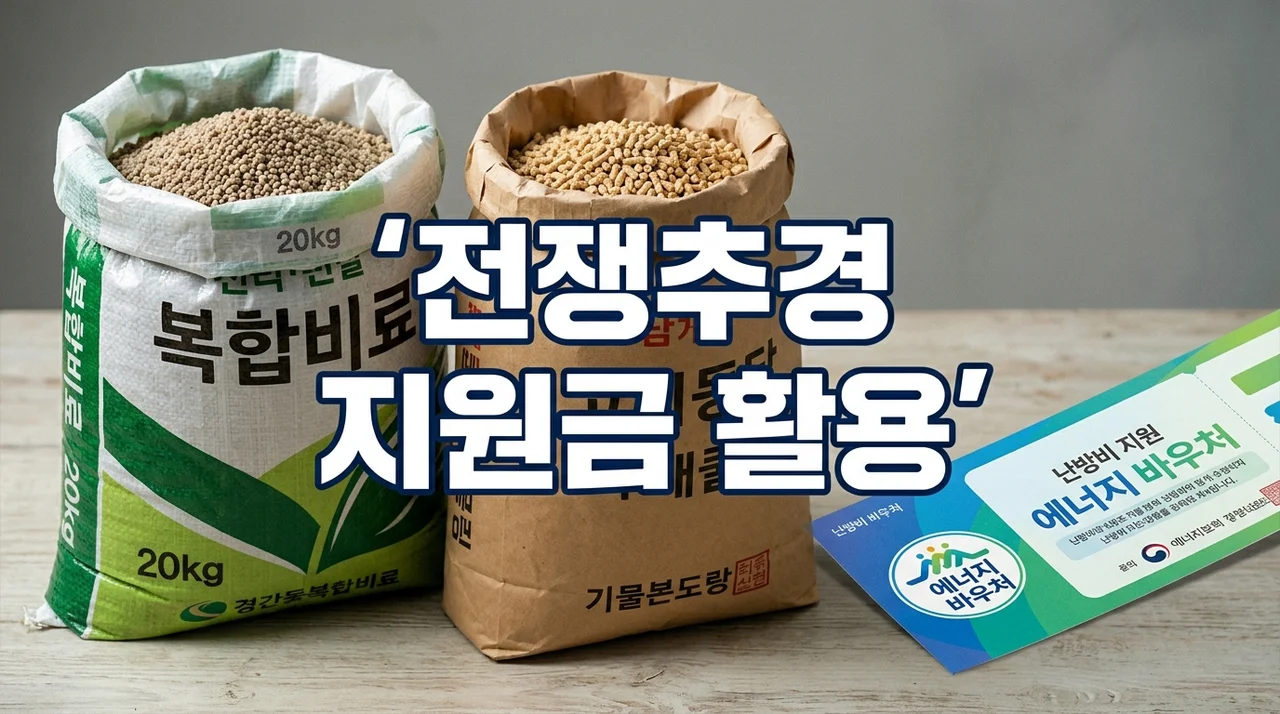 전쟁추경 지원금: 비료, 사료, 에너지바우처 활용 가이드