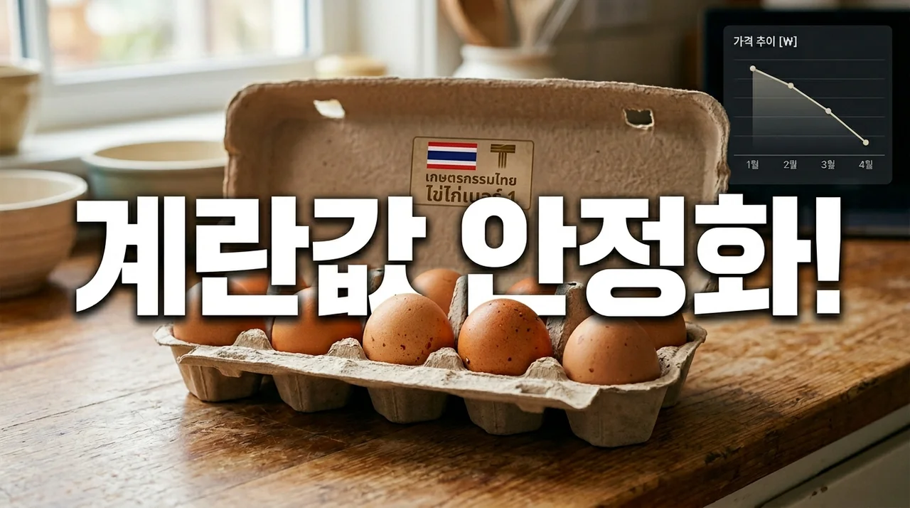 계란값 안정화될까? 태국산 224만 개 긴급 수입의 모든 것