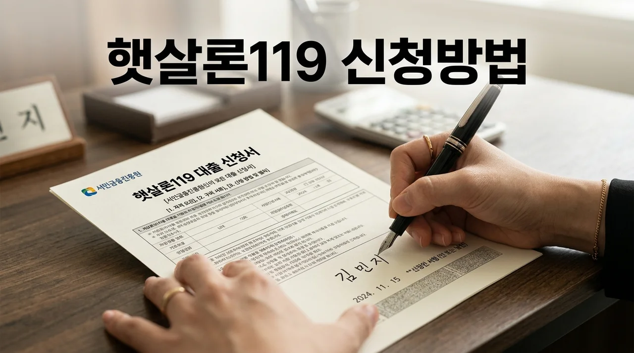 햇살론119 신청방법: 절차부터 주의사항까지 완벽 안내