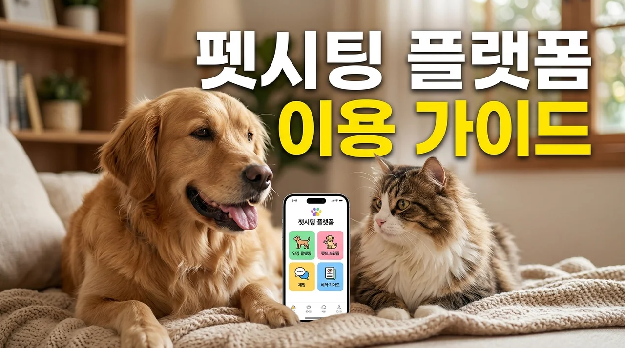 펫시팅 플랫폼 이용 고려사항: 안전 확인부터 수수료까지 핵심 가이드