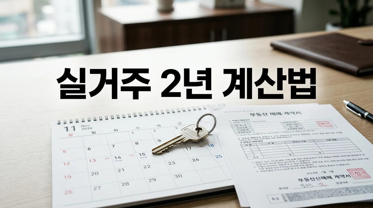 실거주 2년 계산 예시 5가지: 양도세 비과세 조건 및 기간 산정 완벽 가이드