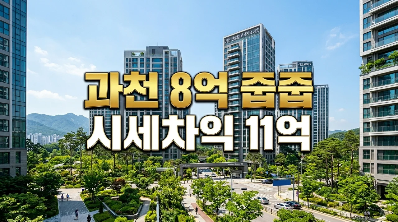 과천 19억 아파트 8억 매매 무순위 청약 조건 및 시세 차익 완벽 분석