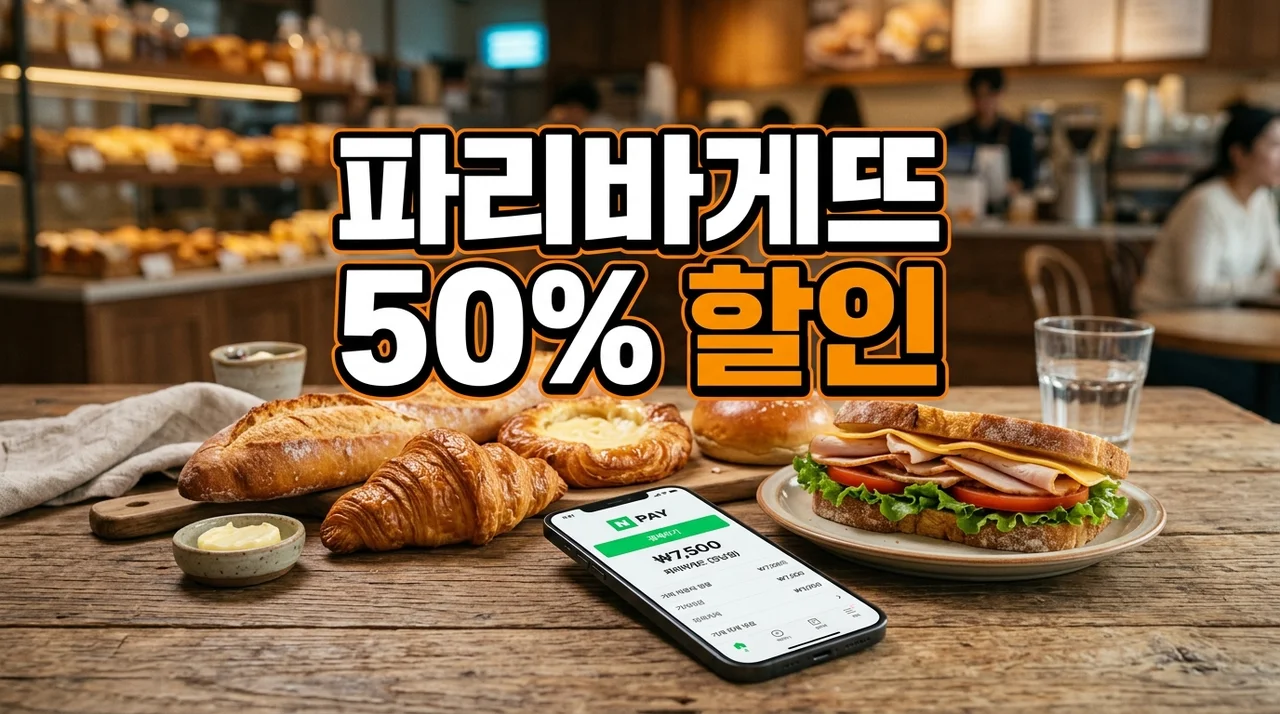 파리바게뜨 네이버페이 50% 할인 혜택 총정리: 받는 법 및 추천 메뉴