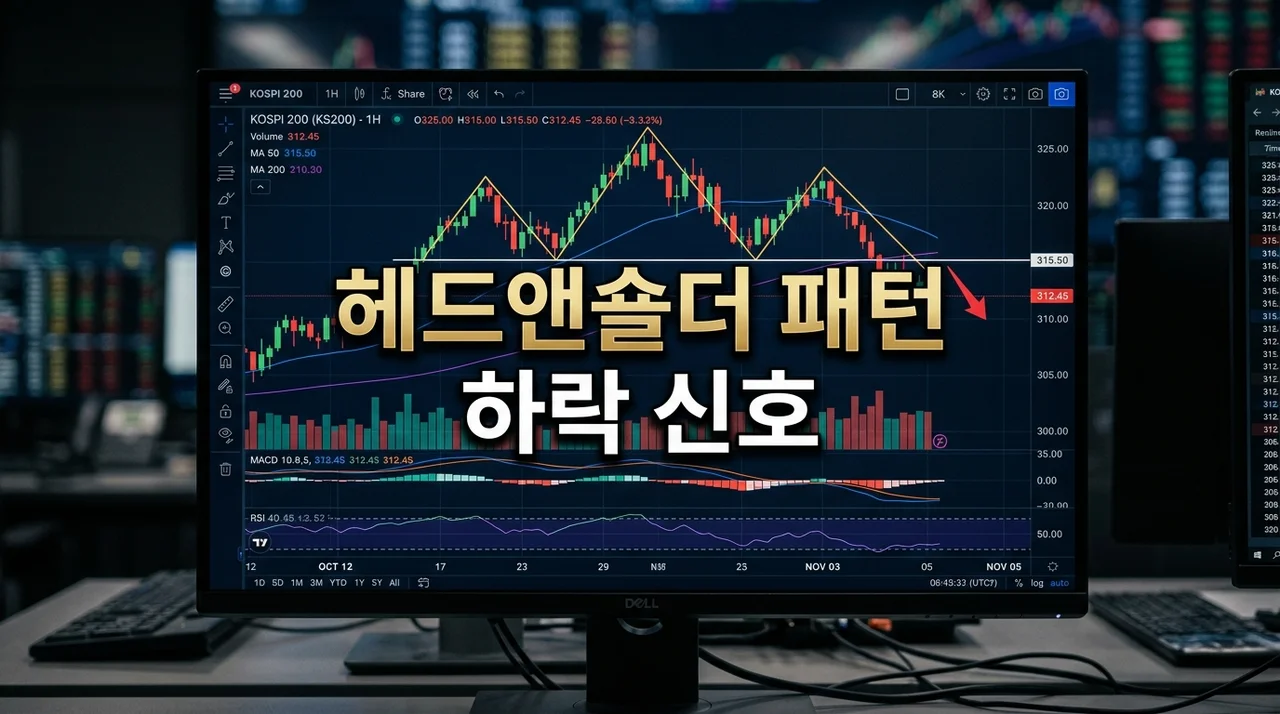 헤드앤숄더 패턴 하락 신호 완벽 가이드: 주식 차트 반전 포인트 잡는 법
