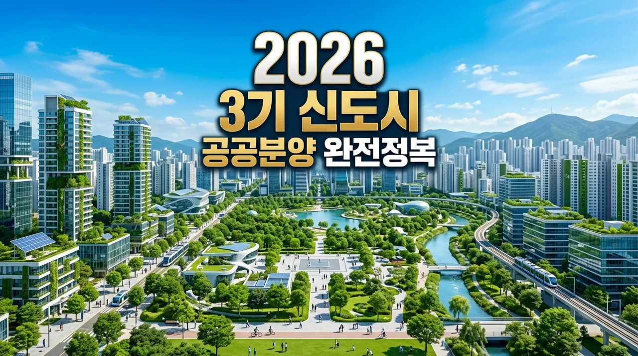 3기 신도시 공공분양 2026 가이드: 청약 자격, 일정, 대출 전략 총정리