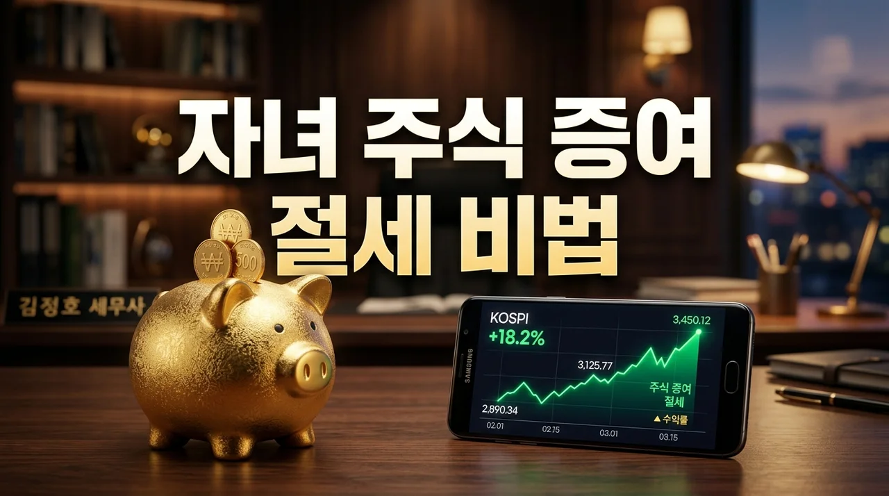 자녀 주식 증여 절세 비법: 0원으로 세금 없이 자산 이전하는 전략 총정리