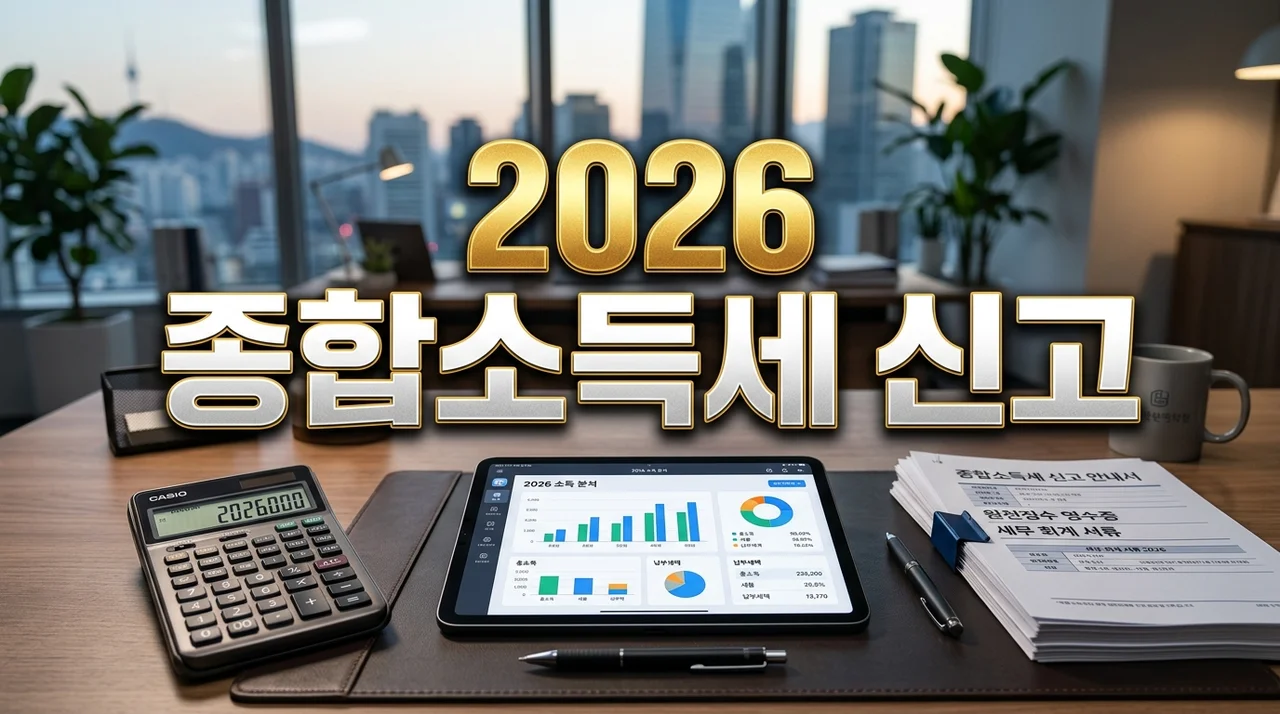 2026년 5월 종합소득세 신고 기간 대상 준비서류 및 절세 방법 총정리