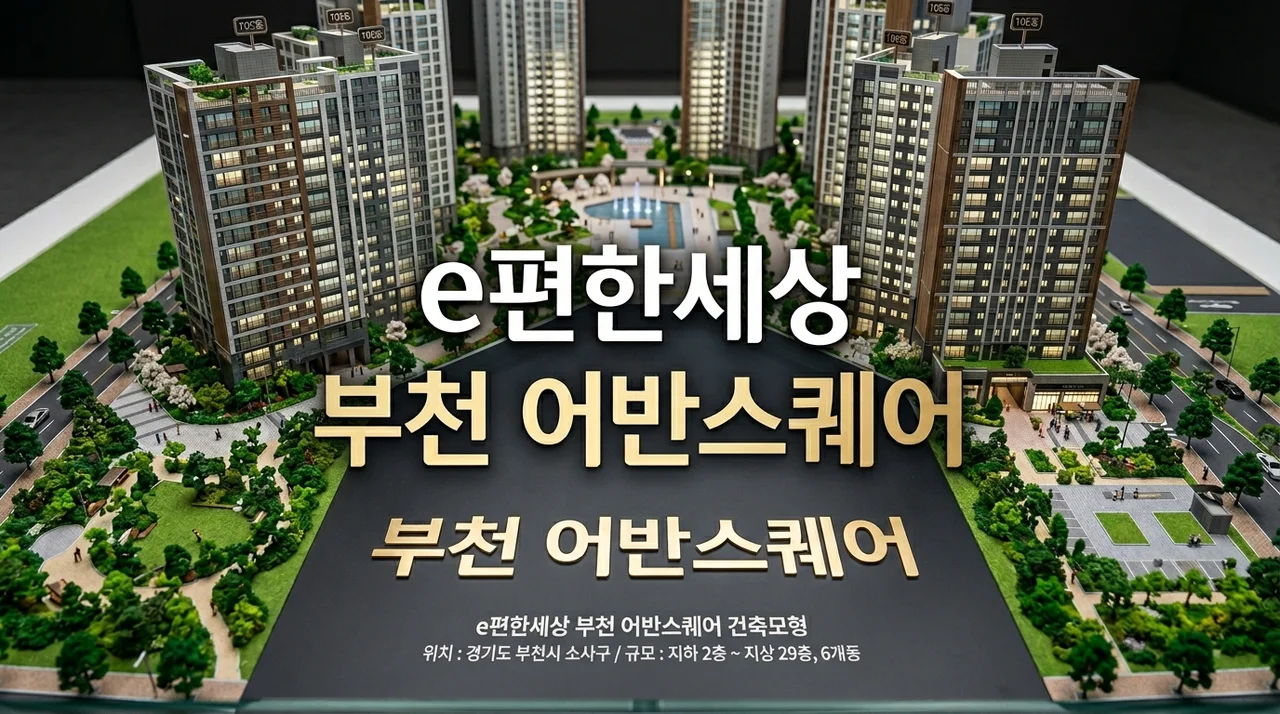 e편한세상 부천 어반스퀘어 분양가 일정 및 입지 분석: 1,659세대 대단지 가이드