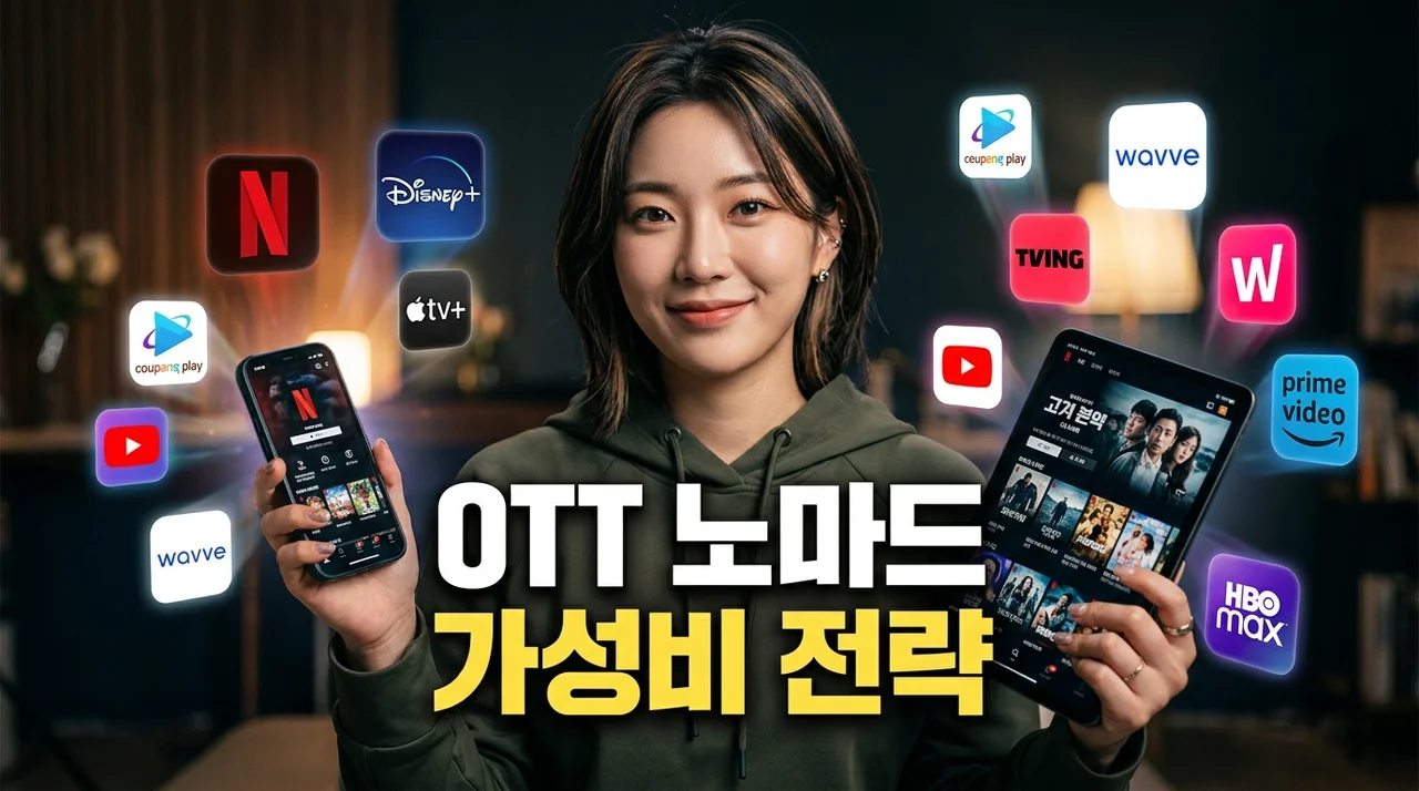 Z세대 OTT 노마드 가이드: 구독료 아끼는 가성비 전략 BEST 5
