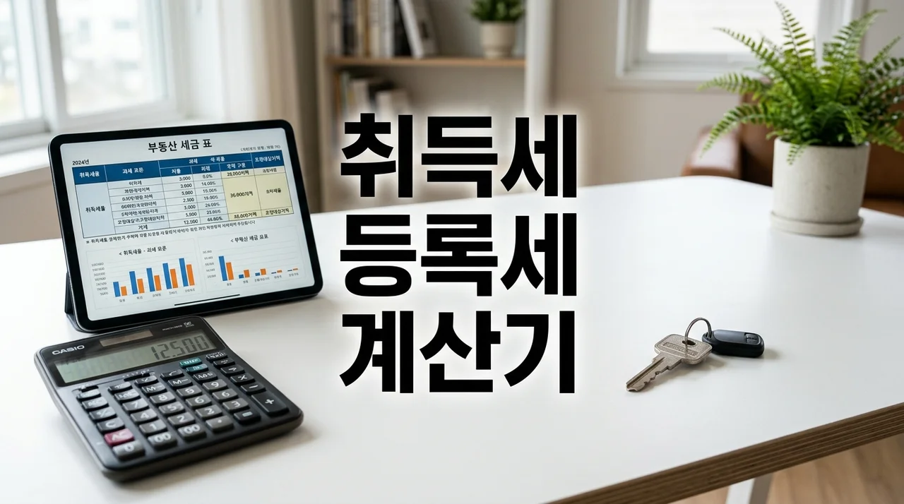 취득세 등록세 계산기 제대로 보는 법과 최신 세율 정리