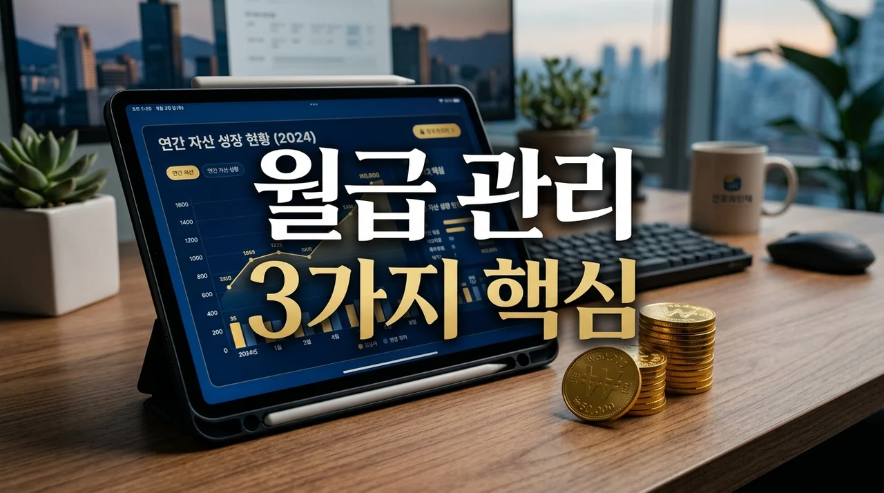 월급 관리 방법 핵심 3가지: 새는 돈 막고 돈 모이는 구조 만드는 법