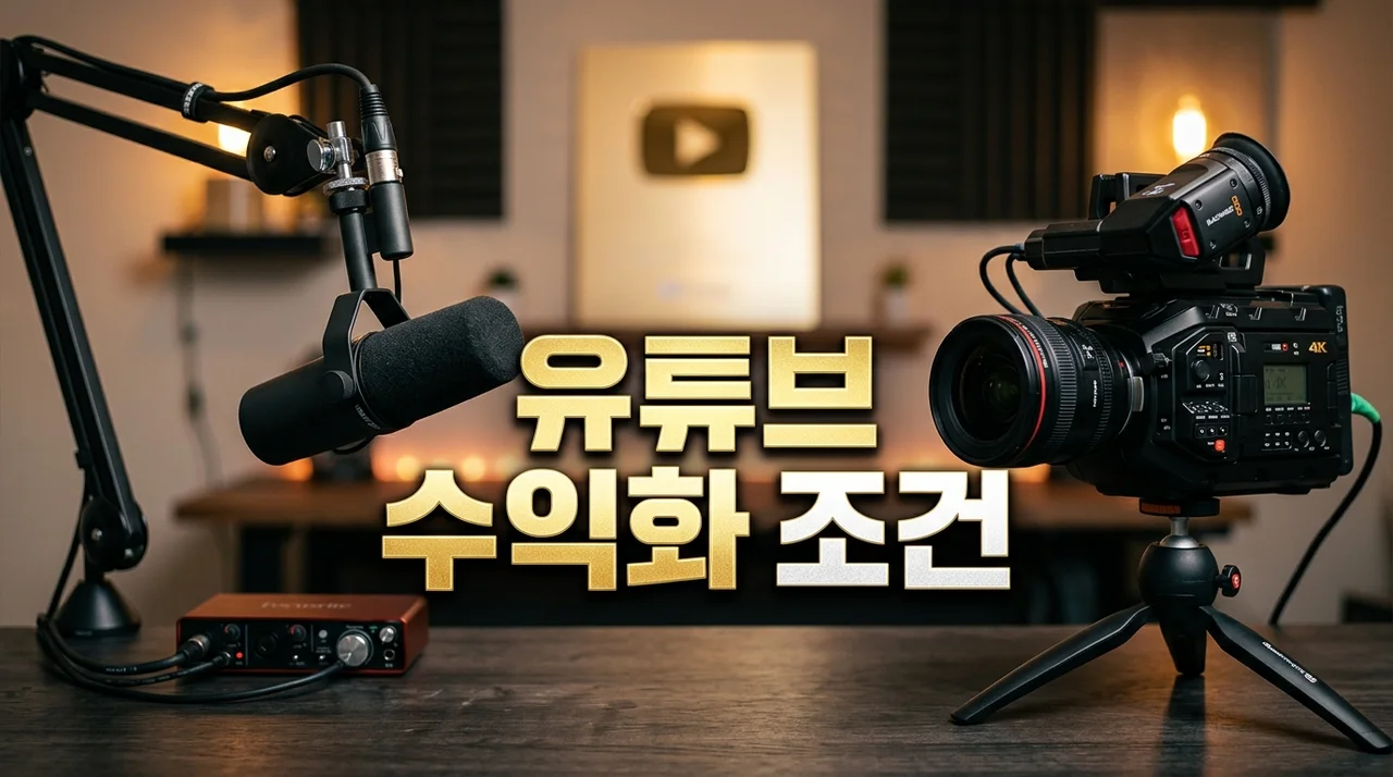 유튜브 수익화 조건 2026 최신 가이드: 초보 유튜버를 위한 승인 전략 총정리