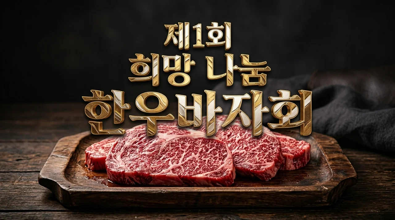 제1회 희망 나눔 한우바자회 일정 및 구매 방법: 고품질 한우로 기부까지!