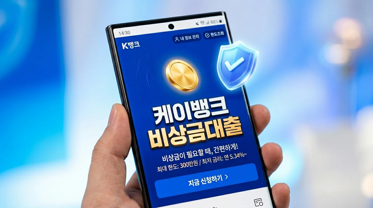 케이뱅크 비상금대출 (신청조건, 한도금리, 상환전략)