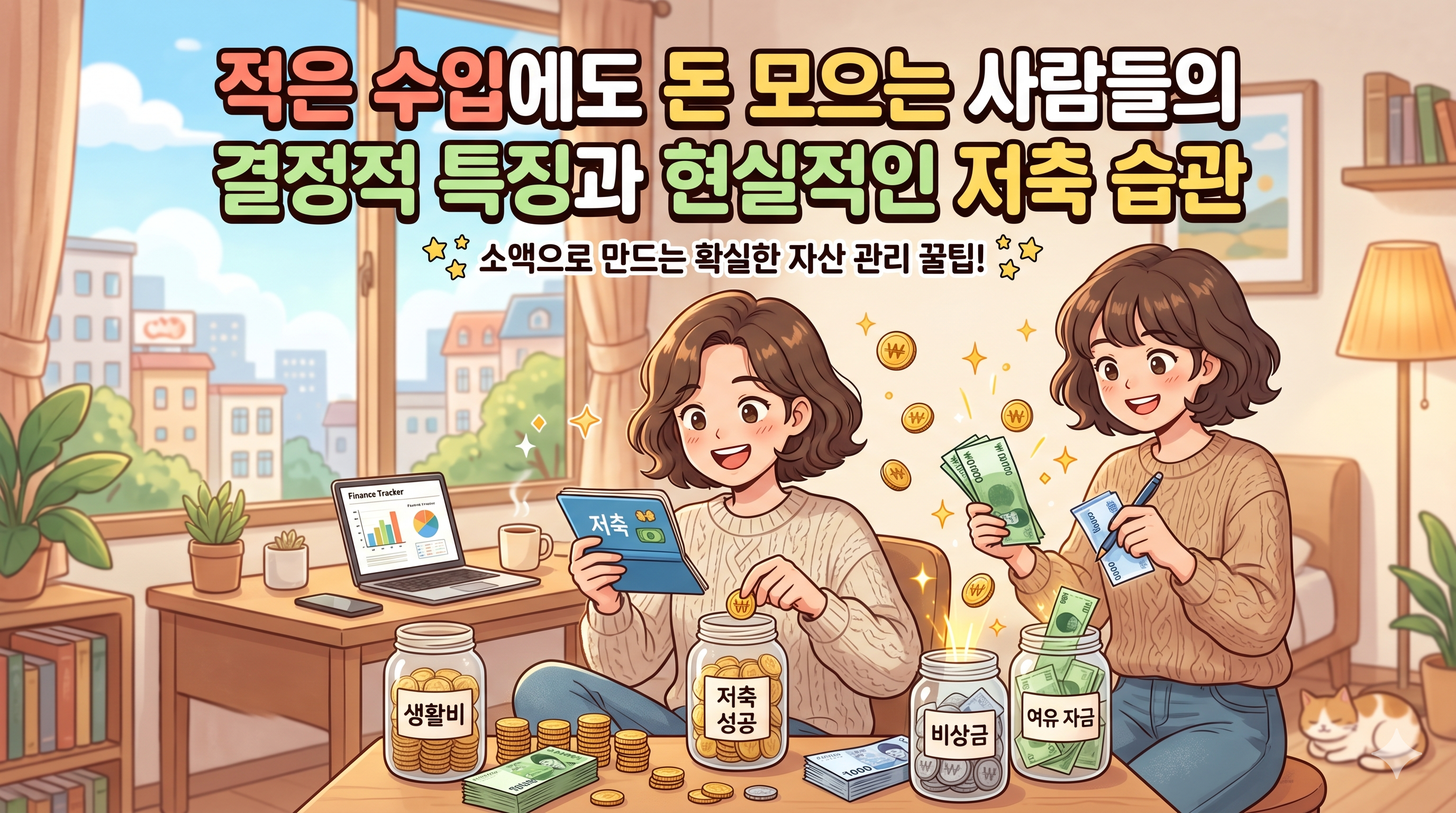 적은 수입에도 돈 모으는 사람들의 결정적 특징과 현실적인 저축 습관