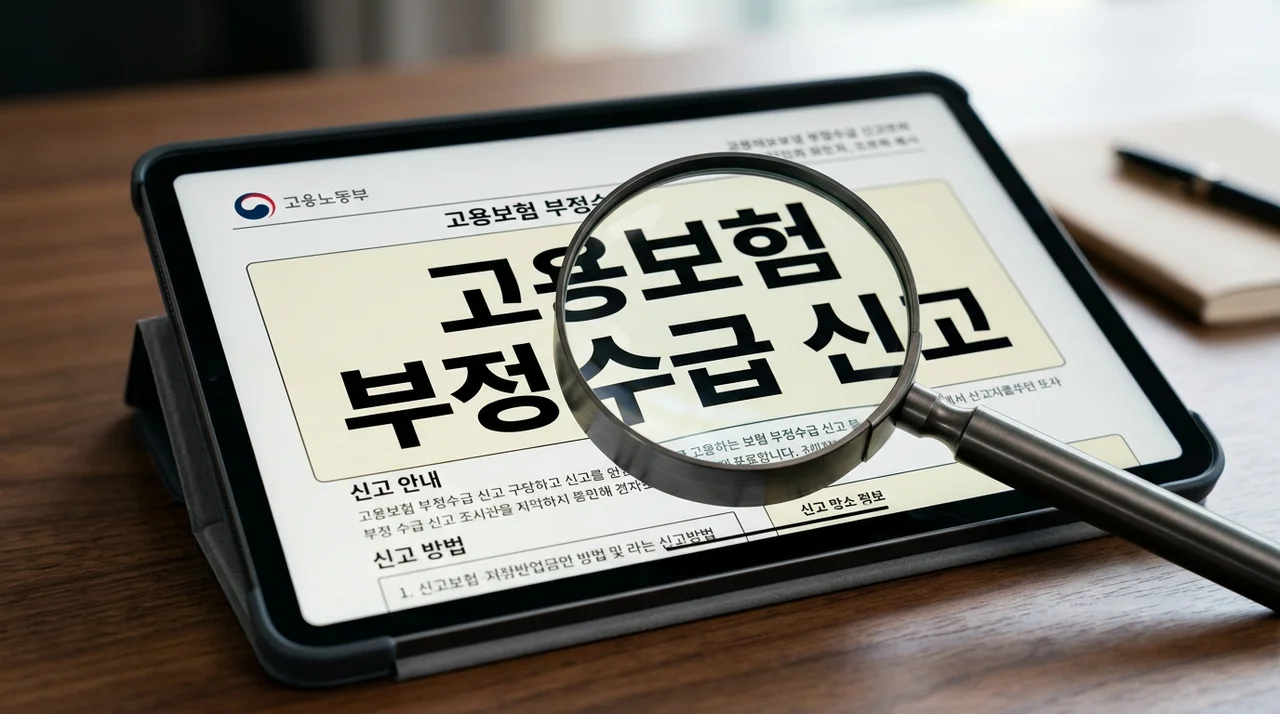 고용보험 부정수급 (집중신고기간, 자진신고, 처벌)