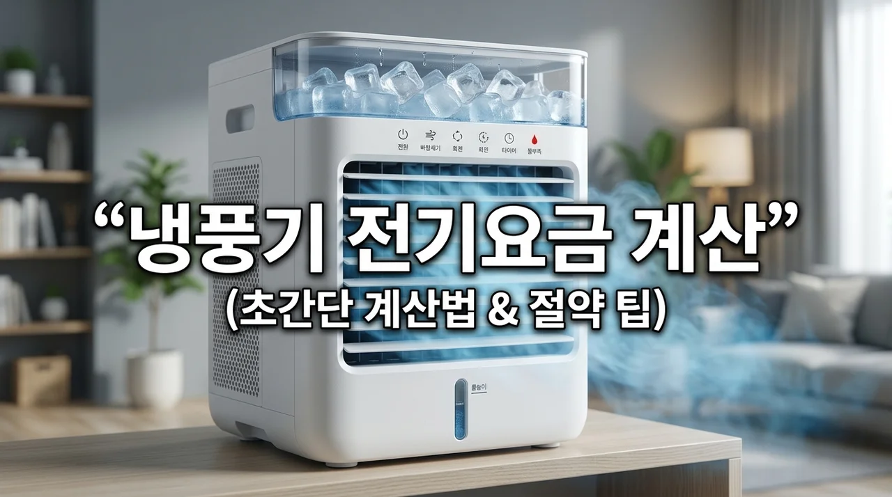 냉풍기 전기요금 (작동원리, 요금계산, 에어컨비교, 절약팁)
