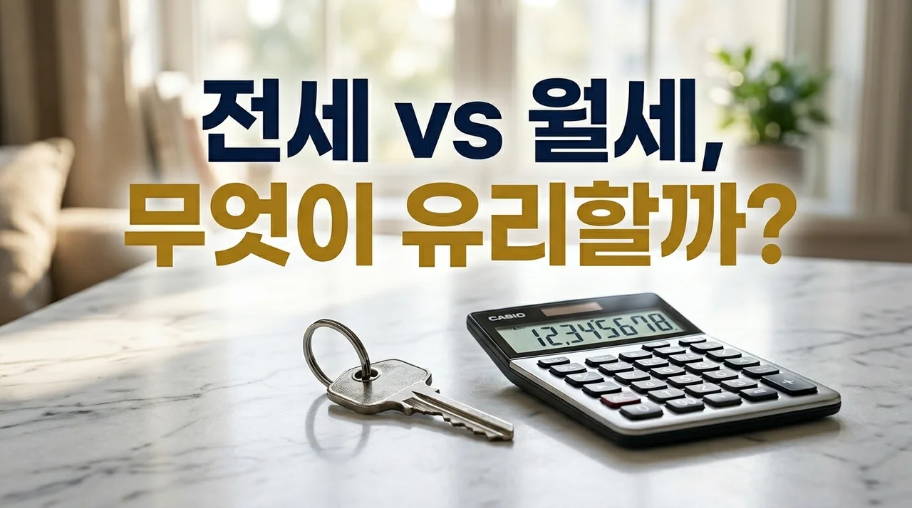 전세 vs 월세 (전월세 전환율, 기회비용, 주거 전략)