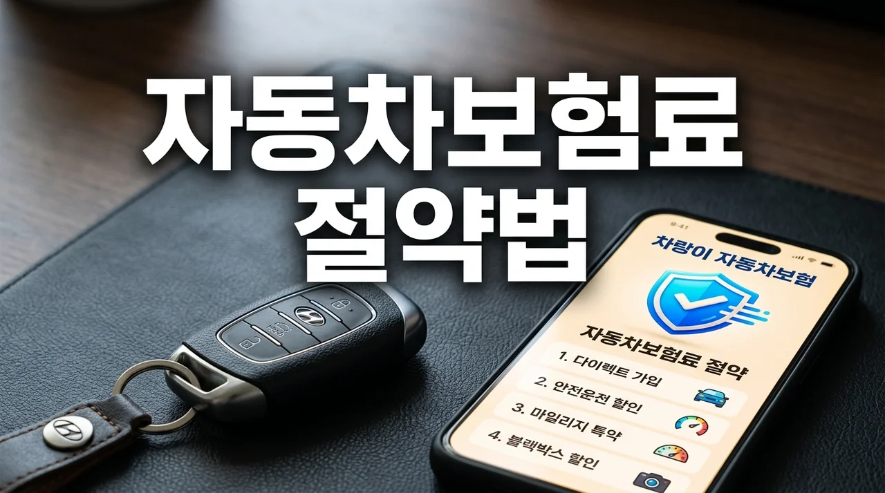자동차보험료 줄이는 법 (다이렉트 비교견적, 할인 특약, 보장 최적화)