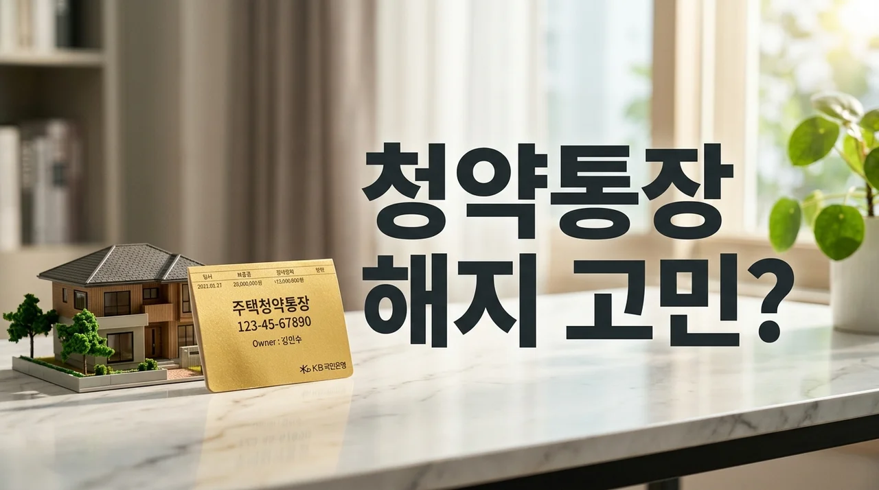청약통장 해지해도 될까 (손해 분석, 담보대출, 유지 전략)