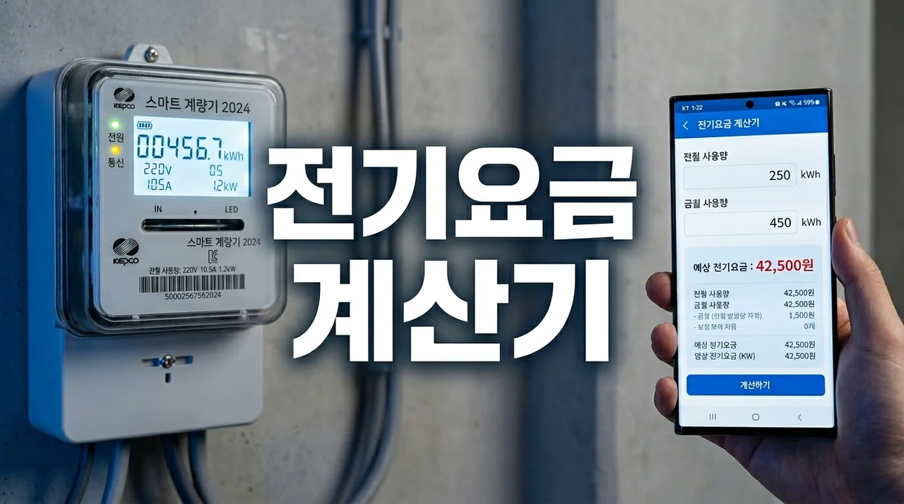 전기요금 계산기 (누진세, 한전ON, 절약팁)