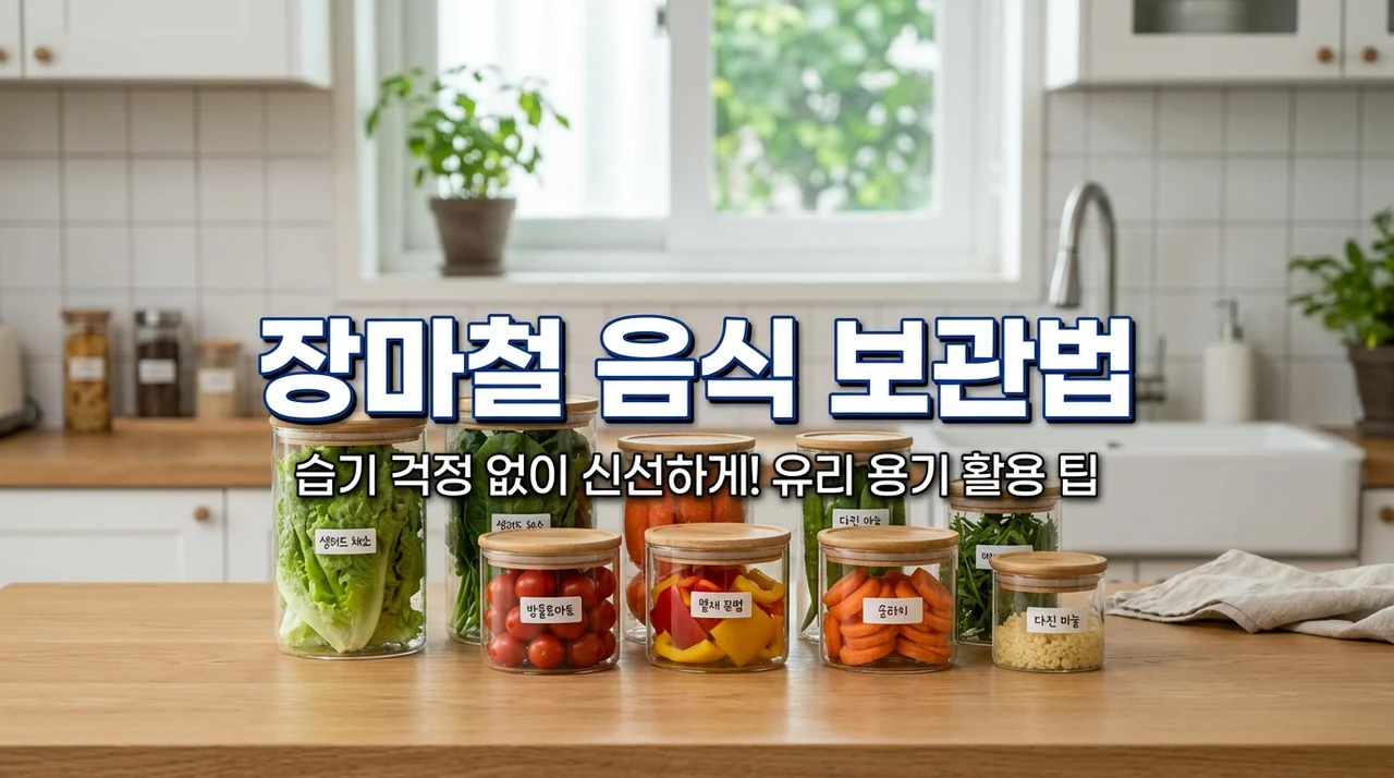 장마철 음식 보관 (식중독 예방, 냉장고 관리, 위생 수칙)