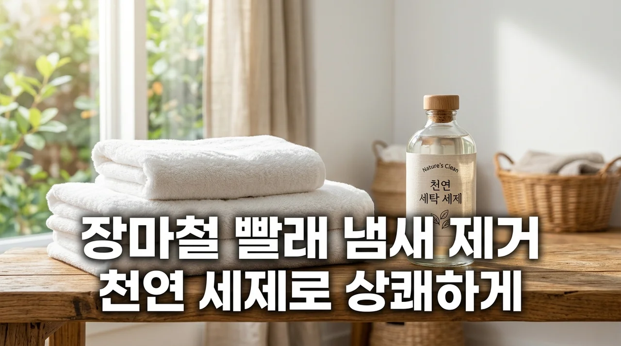 장마철 빨래 냄새 (살균 세탁, 건조 단축, 세탁조 관리)