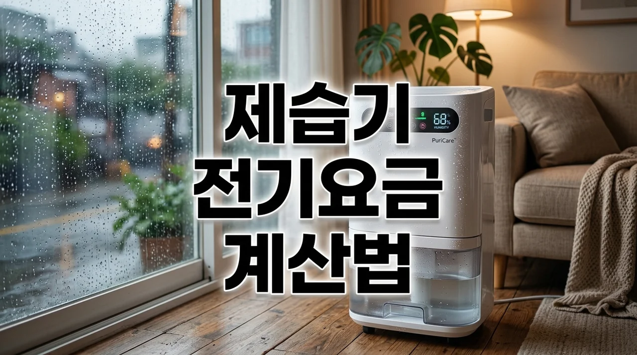 장마철 제습기 전기요금 (계산법, 등급비교, 절약팁)