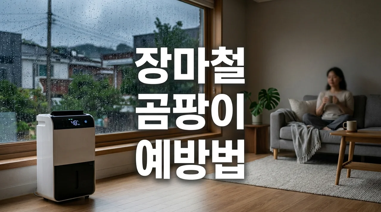 장마철 곰팡이 예방 (습도 관리, 제습기 활용, 천연 제습)