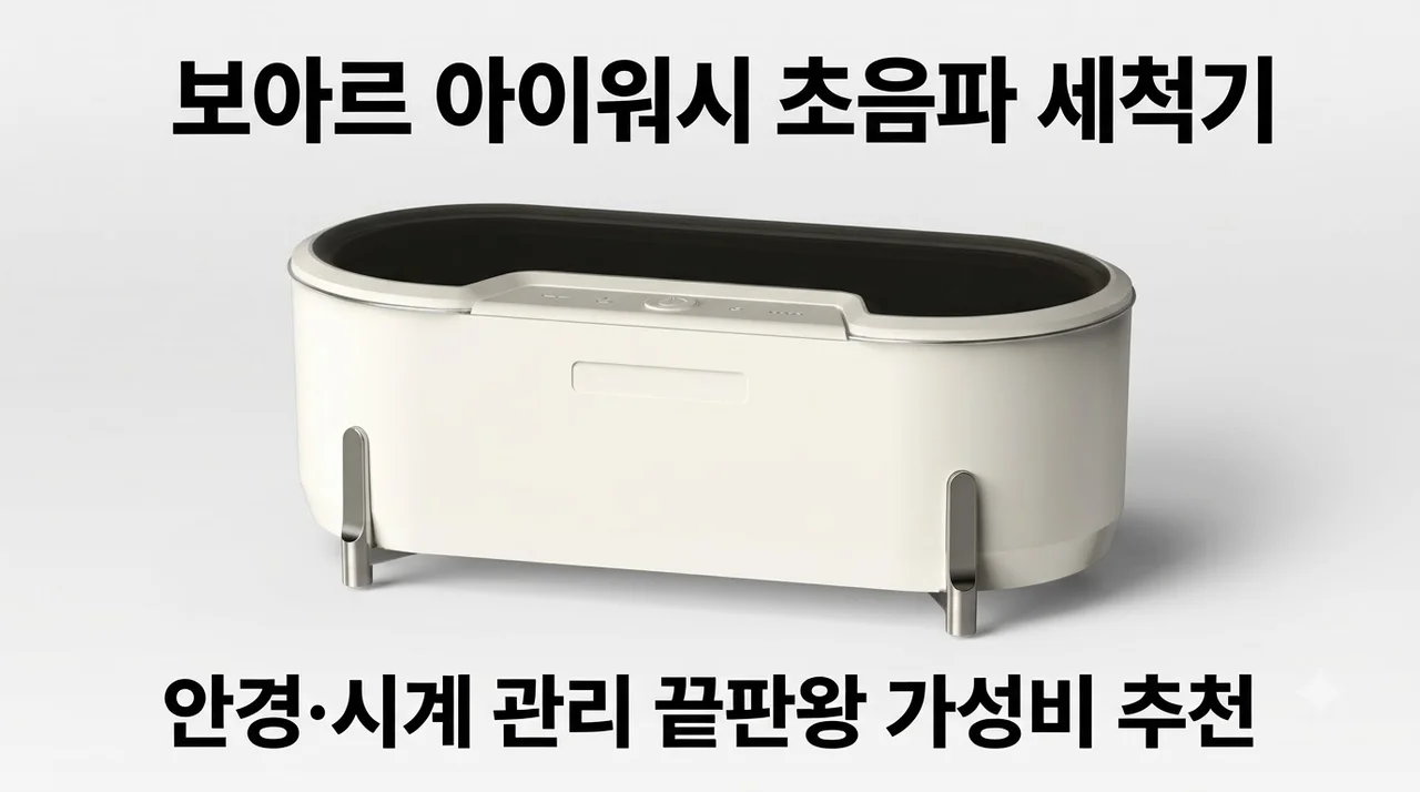 보아르 아이워시 초음파 세척기 안경 시계 관리 끝판왕 가성비 추천