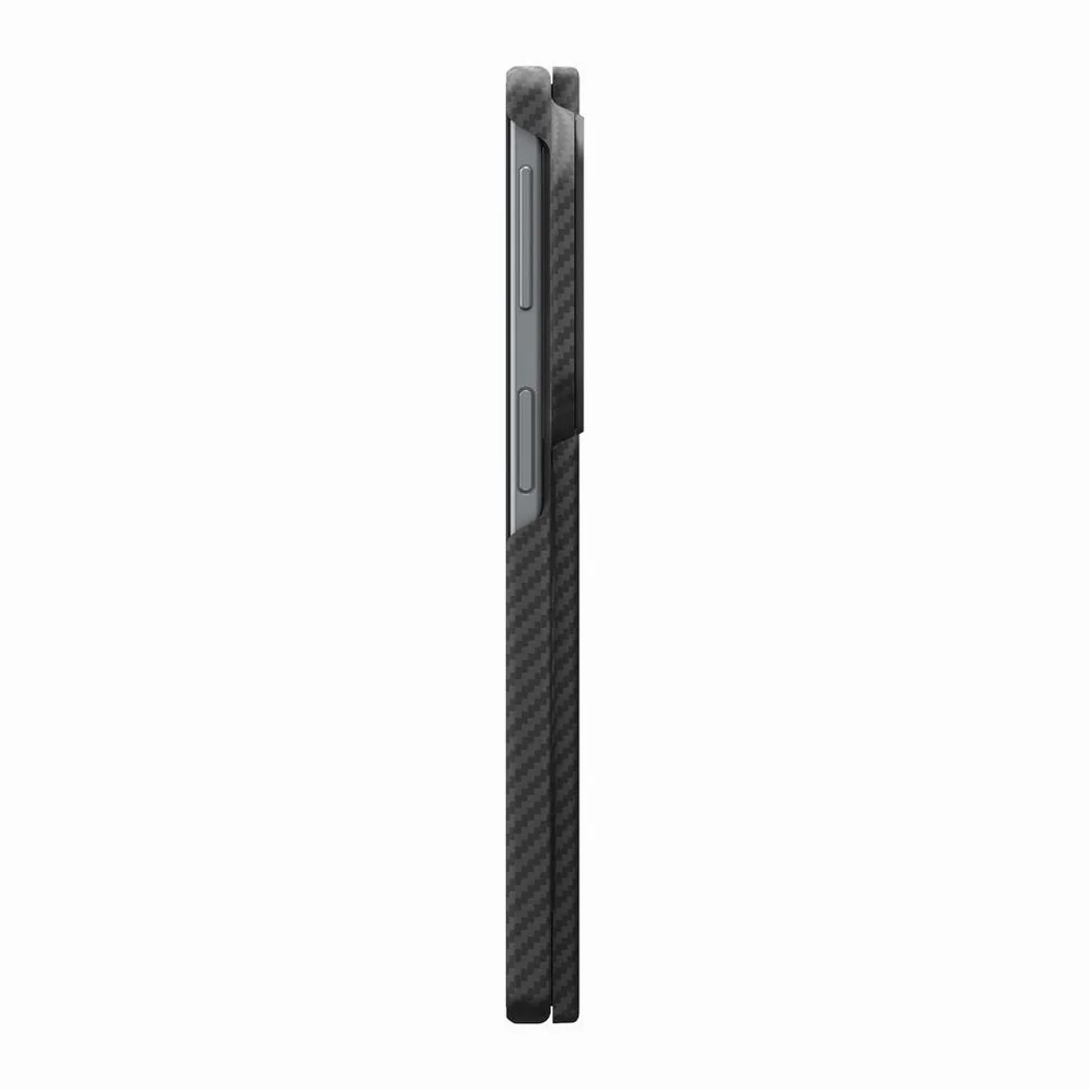 Qi2 20W 인증 갤럭시 맥세이프 케이스 초슬림 카본 에어스킨아라미드 맥핏 갤럭시Z 폴드8, 아라미드, 블랙 상세 이미지 4
