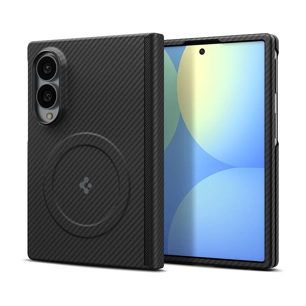 Qi2 20W 인증 갤럭시 맥세이프 케이스 초슬림 카본 에어스킨아라미드 맥핏 갤럭시Z 폴드8, 아라미드, 블랙 상세 이미지 5