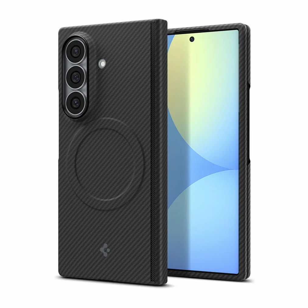 Qi2 20W 인증 갤럭시 맥세이프 케이스 초슬림 카본 에어스킨아라미드 맥핏 갤럭시Z 폴드8 울트라, 아라미드, 블랙 상세 이미지 1