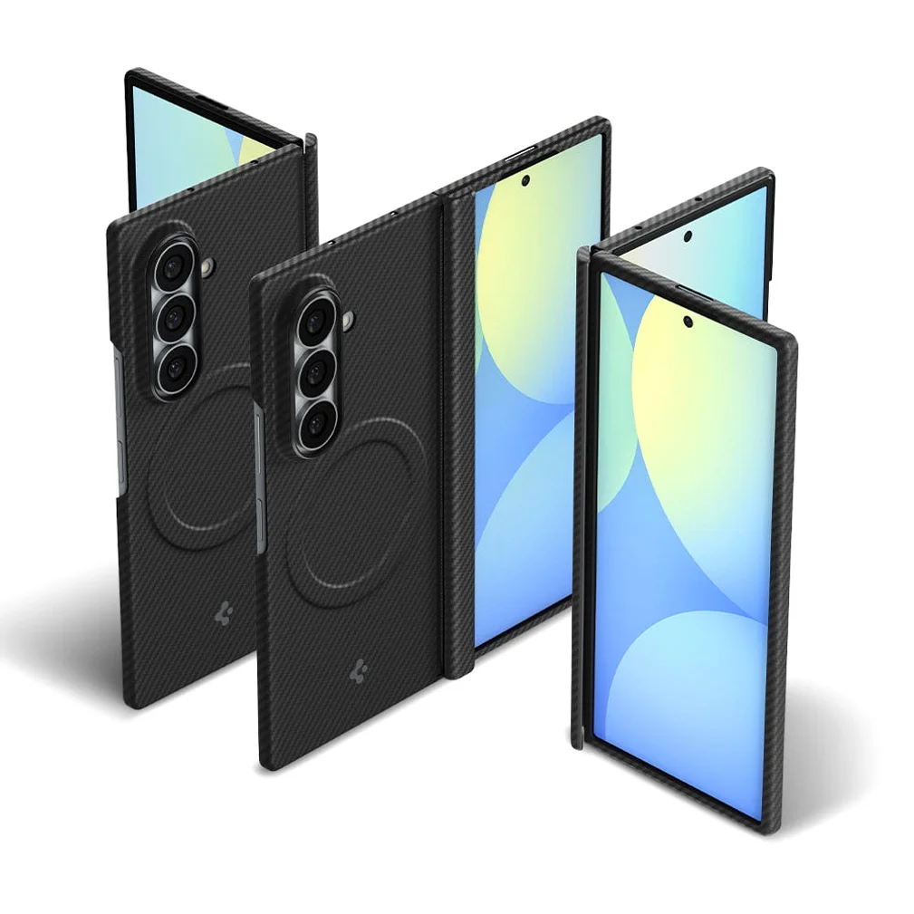 Qi2 20W 인증 갤럭시 맥세이프 케이스 초슬림 카본 에어스킨아라미드 맥핏 갤럭시Z 폴드8 울트라, 아라미드, 블랙 상세 이미지 4