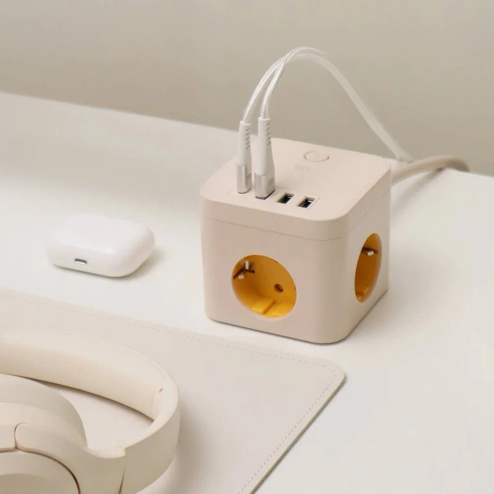 오아 큐브 멀티탭 PD35 대용량 4000W 콘센트 USB C타입 고용량 멀티 3구 어댑터 상세 이미지 2