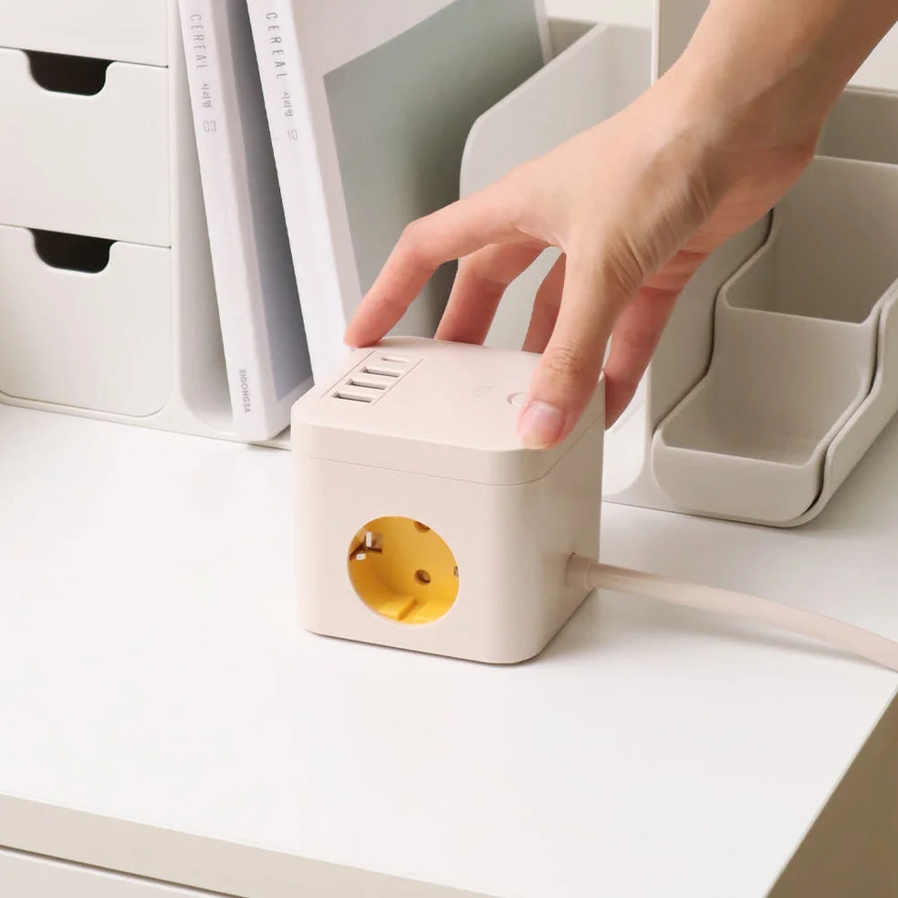 오아 큐브 멀티탭 PD35 대용량 4000W 콘센트 USB C타입 고용량 멀티 3구 어댑터 상세 이미지 9