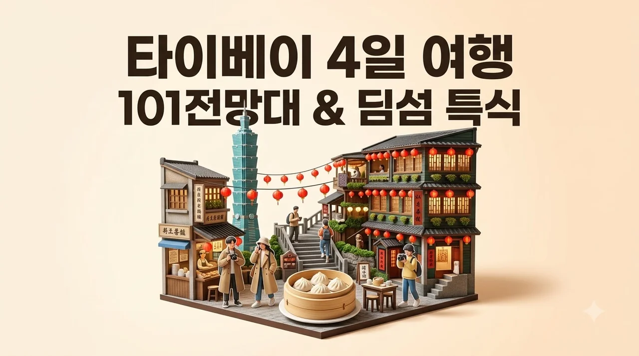 타이베이 4일 여행 69만원대, 101빌딩 전망대와 딤섬 특식까지 완벽 구성