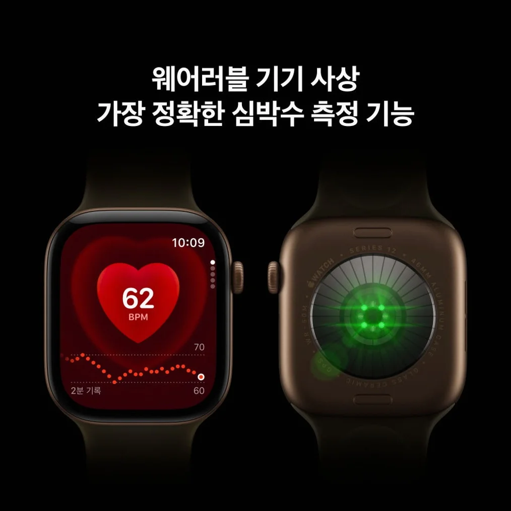 애플 애플워치 12 GPS 알루미늄 다크 브론즈, 42mm, 다크 브론즈 밀레니즈 루프 상세 이미지 2