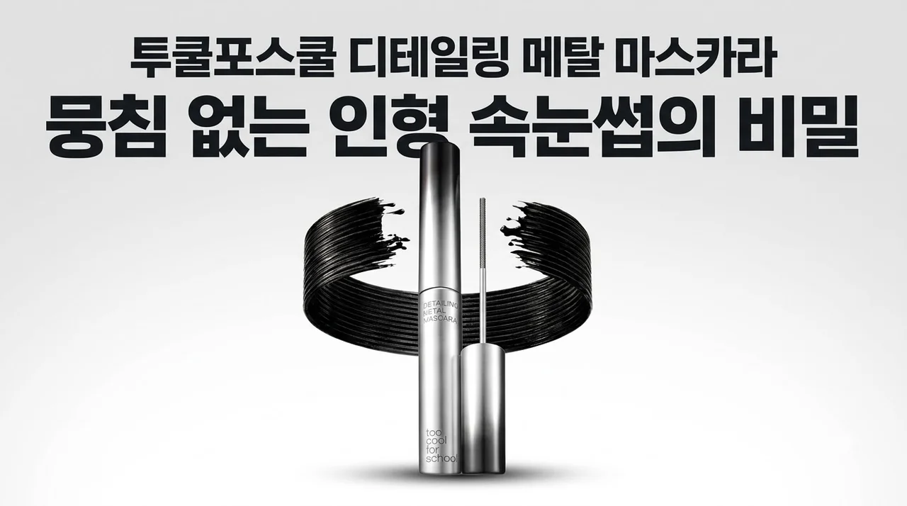 투쿨포스쿨 디테일링 메탈 마스카라 뭉침 없는 인형 속눈썹의 비밀